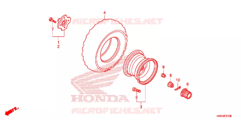 ROUE ARRIERE Honda ATV 520 FOURTRAX 2020  TRX520FM1L