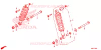 AMORTISSEUR ARRIERE pour Honda FOURTRAX 520 FOREMAN RUBICON 4X4 AT DCT EPS de 2020