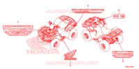 AUTOCOLLANTS pour Honda FOURTRAX 520 FOREMAN RUBICON 4X4 AT DCT EPS de 2020