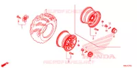 ROUE ARRIERE pour Honda FOURTRAX 520 FOREMAN RUBICON 4X4 AT DCT EPS de 2020