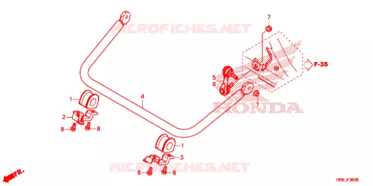 BARRE ANTI ROULIS Honda ATV 520 FOURTRAX 2020  TRX520FM6L