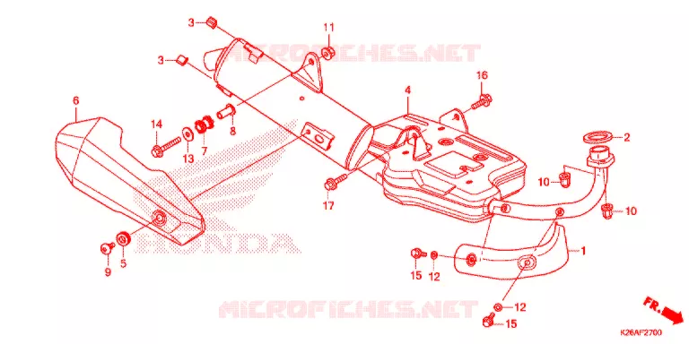 SILENCIEUX D'ECHAPPEMENT Honda MOTO 125 MSX 2020  MSX125AL