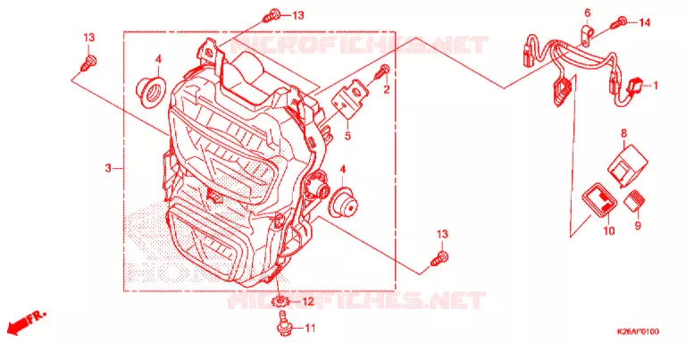PHARE Honda MOTO 125 MSX 2020  MSX125L