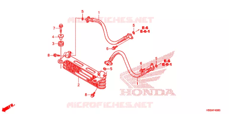 RADIATEUR D'HUILE Honda ATV 250 FOURTRAX 2020  TRX250TM1L