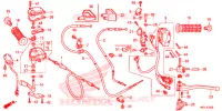 LEVIER DE GUIDON   CABLE   COMMODO pour Honda FOURTRAX 420 RANCHER 4X4 ES de 2020