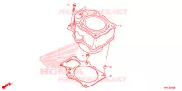 CYLINDRE pour Honda FOURTRAX 420 RANCHER 4X4 Manual Shift CAMO de 2020