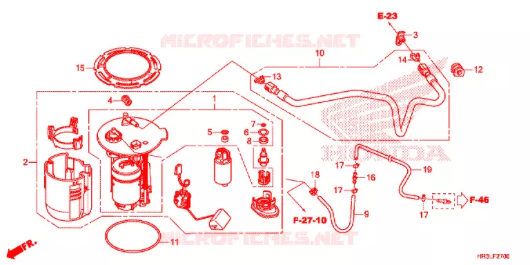 POMPE A ESSENCE Honda ATV 420 FOURTRAX 2020  TRX420FM2L