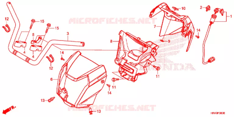 GUIDON Honda ATV 520 FOURTRAX 2020  TRX520FM2L