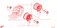 ROUE ARRIERE pour Honda FOURTRAX 520 FOREMAN RUBICON 4X4 AT DCT EPS DELUXE de 2020