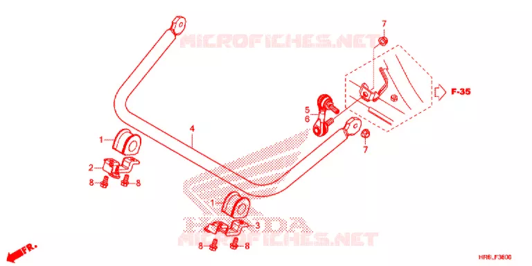 BARRE ANTI ROULIS Honda ATV 520 FOURTRAX 2020  TRX520FA7L