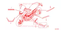 AUTOCOLLANTS pour Honda X ADV 750 de 2017
