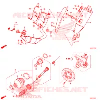 SILENCIEUX D'ECHAPPEMENT pour Honda X ADV 750 de 2017